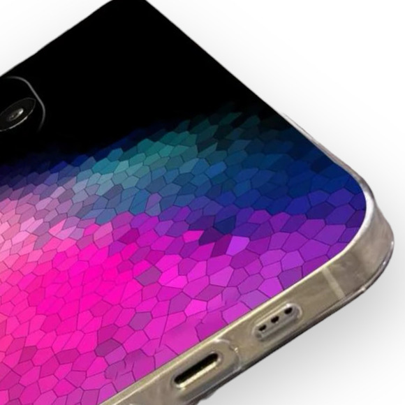 𝅺color Block Geometric Phone Case iPhone 14 Pro - Picture 2 of 2